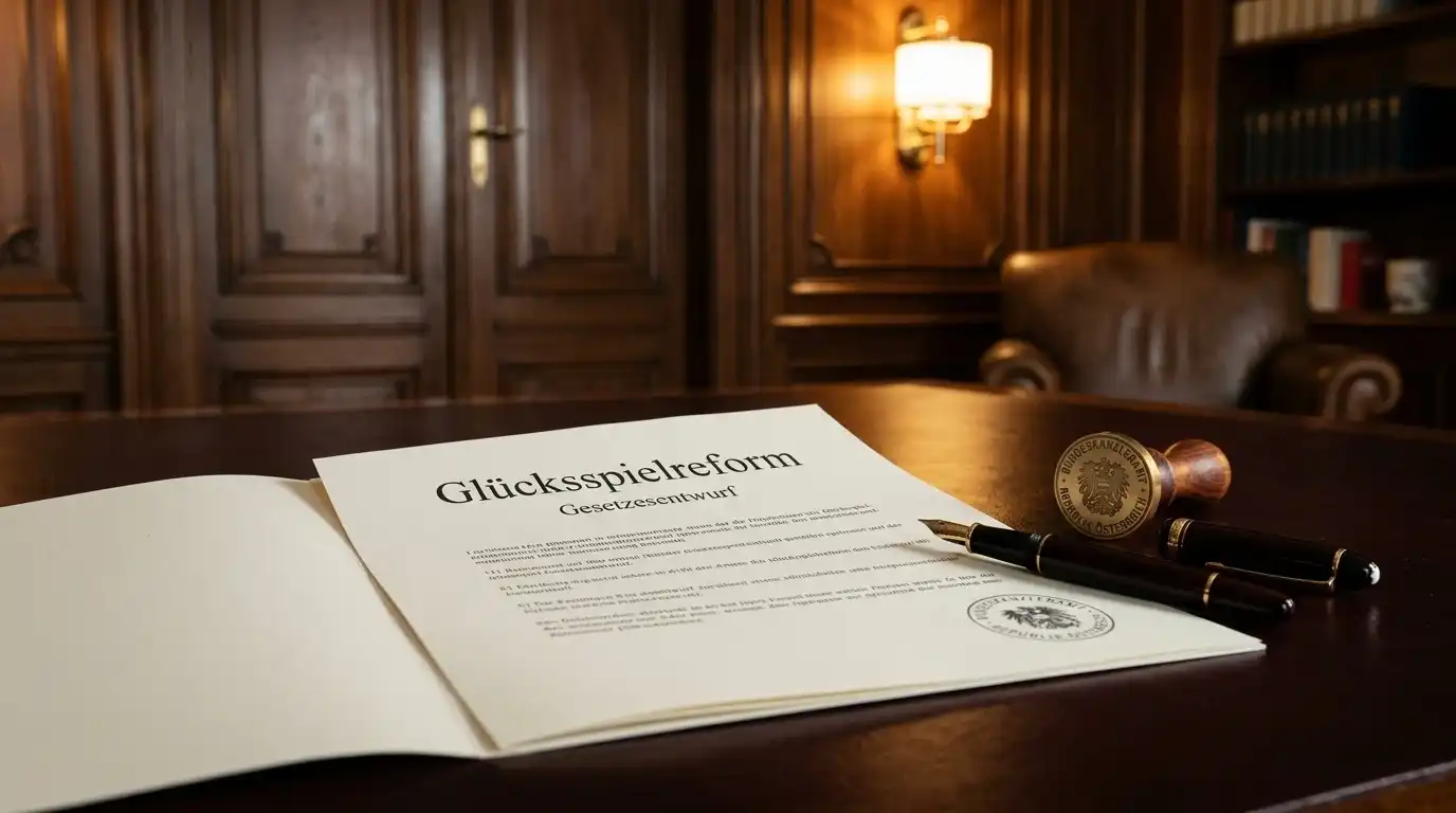Formelles Büro mit Rechtsdokument und Siegel